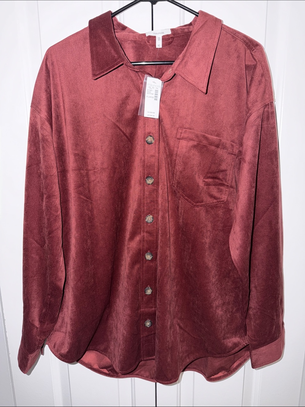 Maurices Brown Button-Up Shirt